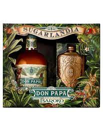 Don Papa Baroko & Hip Flask Gift Box 0,7l 40%